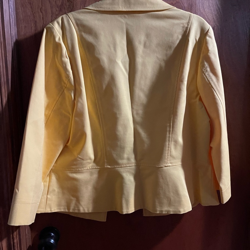 Rafaella Yellow Blazer Tailored Suit Jacket